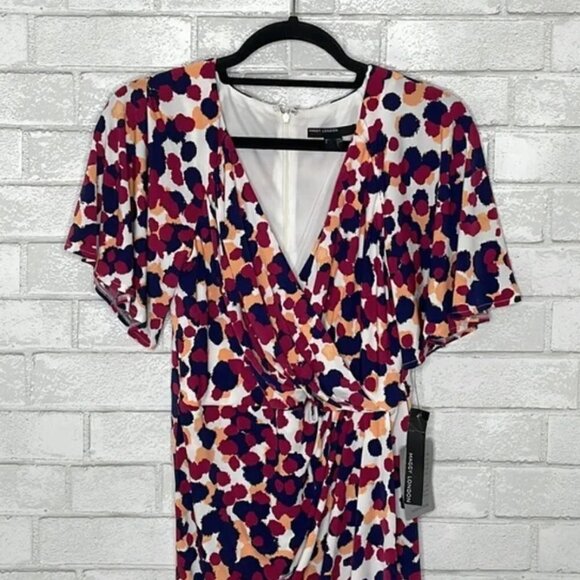 NWT Maggy London Faux Wrap Midi Dress - Picture 4 of 15